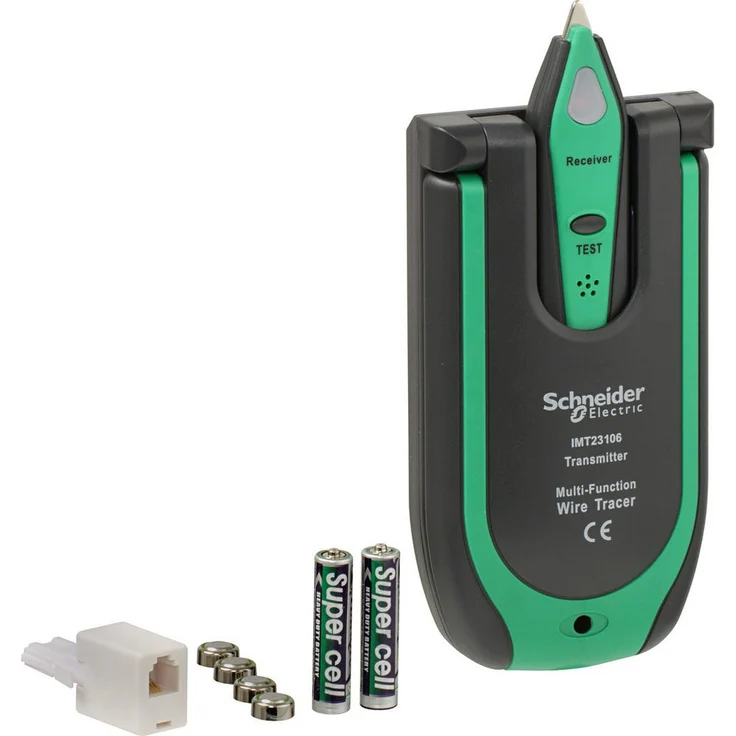 SCHNEIDER IMT23206 Leitungssucher für stromlose elektrische Leitungen, handlicher Empfänger, kompaktes Handheld-Instrument