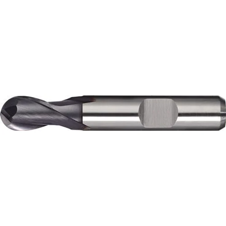 TECWERK 2000866604 Vollradiusfräser D.8mm, Einsatz-L.17mm, HSS-Co8 TiCN, Weldon Z.2, hochpräzise Fräse – Bild 1