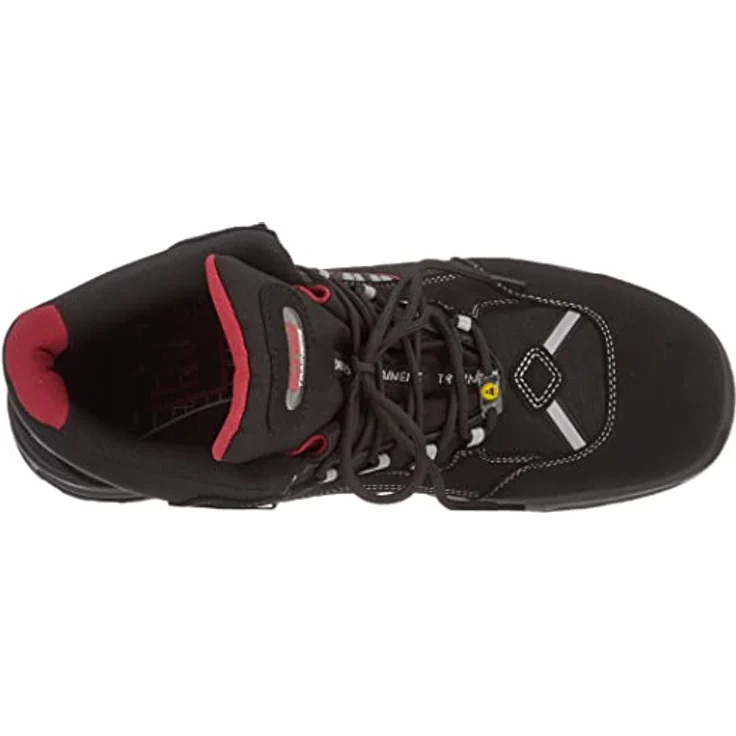 ELTEN Sicherheitsschuhe SANDER XXT ESD S3, Damen und Herren, Textil, Kunststoffkappe (leichter als Stahlkappe), leicht, sportlich, Schwarz/Rot, Größe: 36 – Bild 5