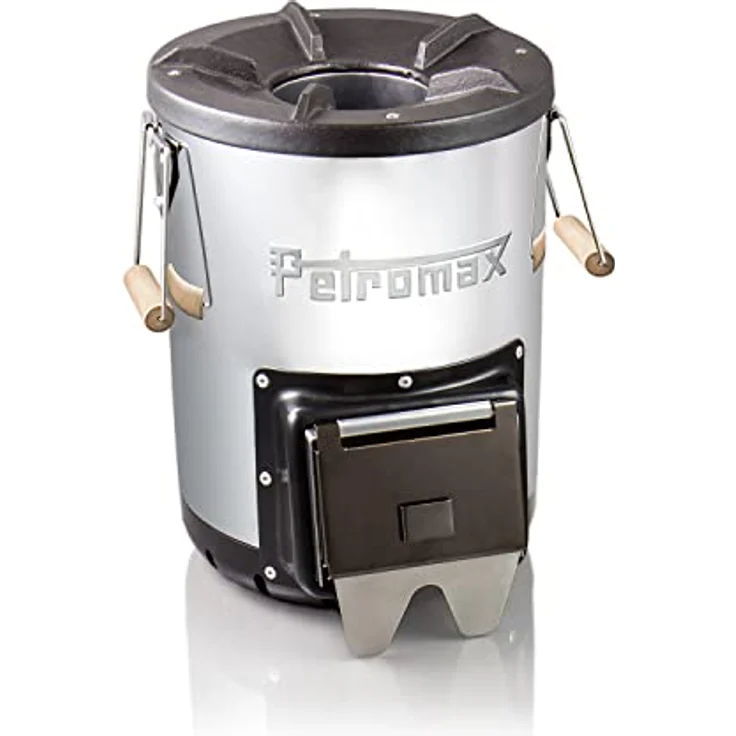 Petromax Raketenofen rf33 Feuerstelle, silber/schwarz Edelstahl Ø 32 cm Kochfläche 23,5 cm – Bild 4