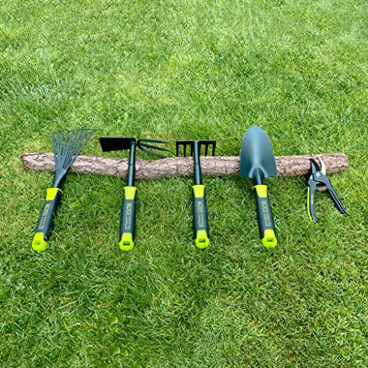 BLACK TOOLS® Garden Kombihacke | Zum Auflockern und Jäten | Rutschfester Griff | Korrosionsgeschützt | Länge 30 cm | Garten, Kübel, Balkonkästen, Beete – Bild 2