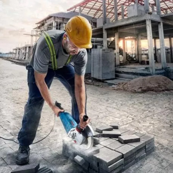 Bosch GWS 27-230 J, Winkelschleifer 230 mm, 2700 W für professionelle Trenn-, Schleif- und Polierarbeiten – Bild 6