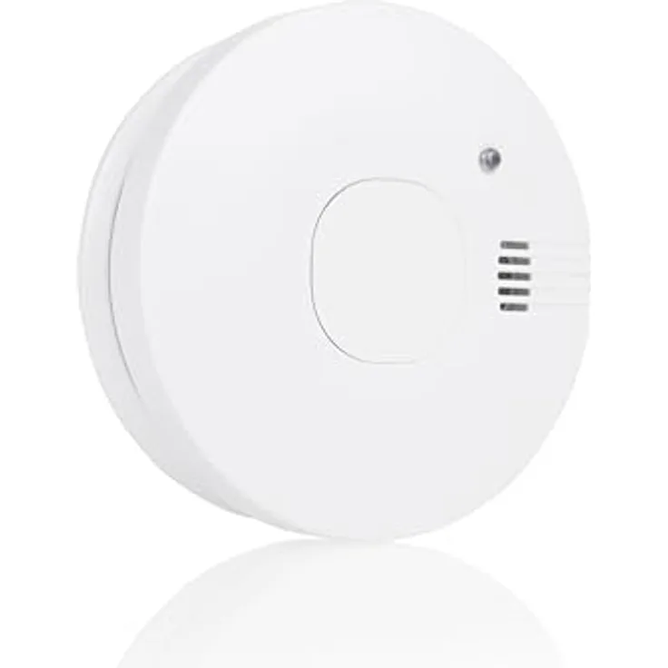 Smartwares FSM-11710, Rauchmelder mit austauschbarer Batterie, optischem Sensor, Testknopf und geräuschloser Funktion