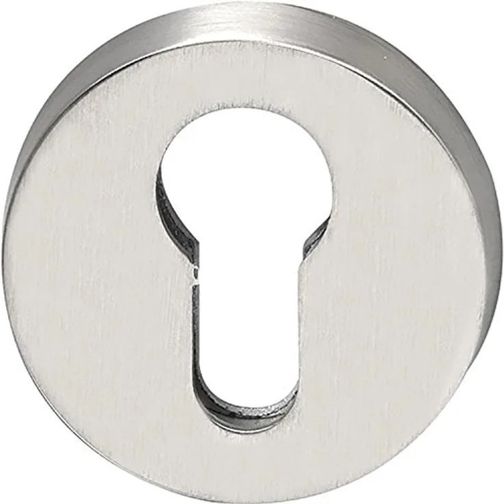 Solido SH-Zylinderrosette außen ø 52, Höhe 12 mm, ohne Kzs., Edelstahl matt