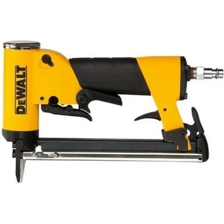 DeWalt DPS8016-XJ, Druckluft-Tacker + Nagelpistole für breite Heftklammern, ergonomisches Design, robuste Kautschuk-Konstruktion
