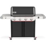 Weber GENESIS E-435W Gasgrill schwarz, mit 4 Brennern, Sear Zone und Seitenbrenner