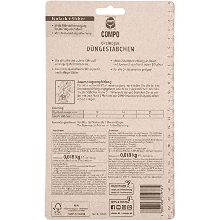 Compo Düngestäbchen für Orchideen – Bild 8