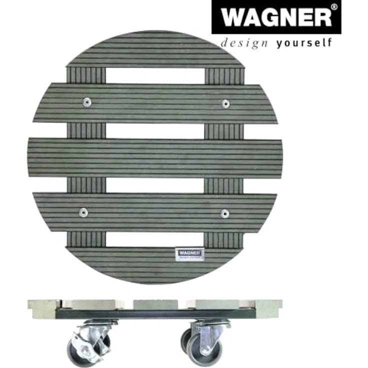 Wagner Multi Roller WPC GH0528, Pflanzenroller mit Ø 290 mm und Tragkraft 100 kg, grün – Bild 5
