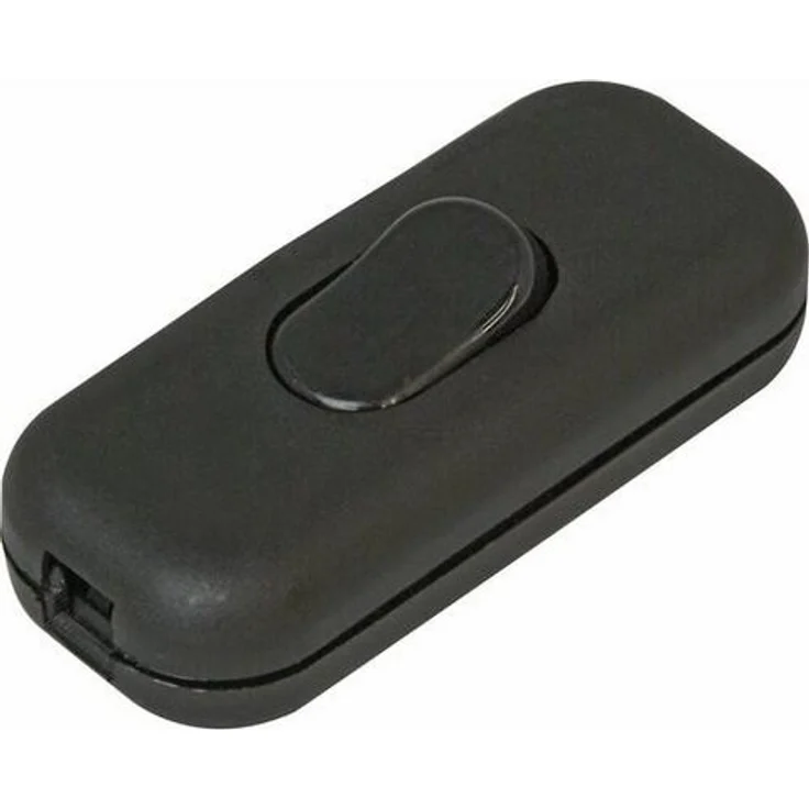 Kopp Abdeckrahmen 191305087, Schnurschalter in schwarz, Nennstrom 6 A, thermoplastisches Material – Bild 1