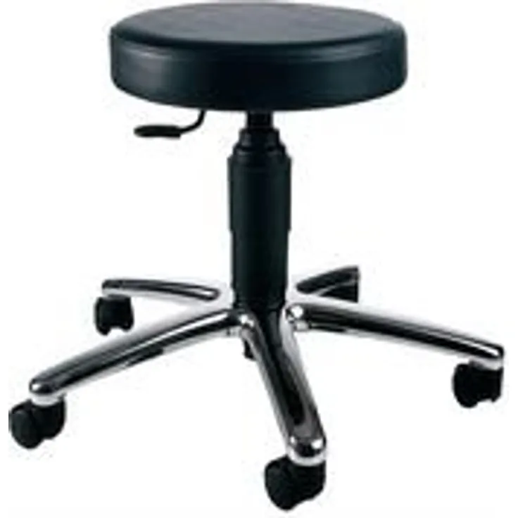Topstar Drehhocker "TEC 70", chrom/schwarz, ergonomisch und höhenverstellbar