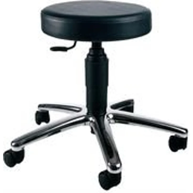 Topstar Drehhocker "TEC 70", chrom/schwarz, ergonomisch und höhenverstellbar