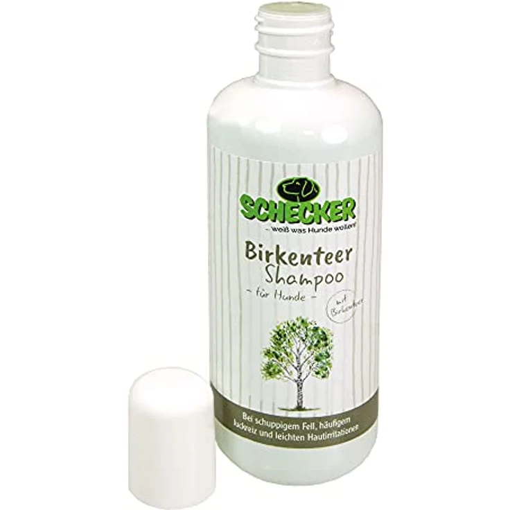 Schecker Birkenteer Shampoo, mildes Tiershampoo gegen Schuppen und Juckreiz, 250 ml – Bild 2