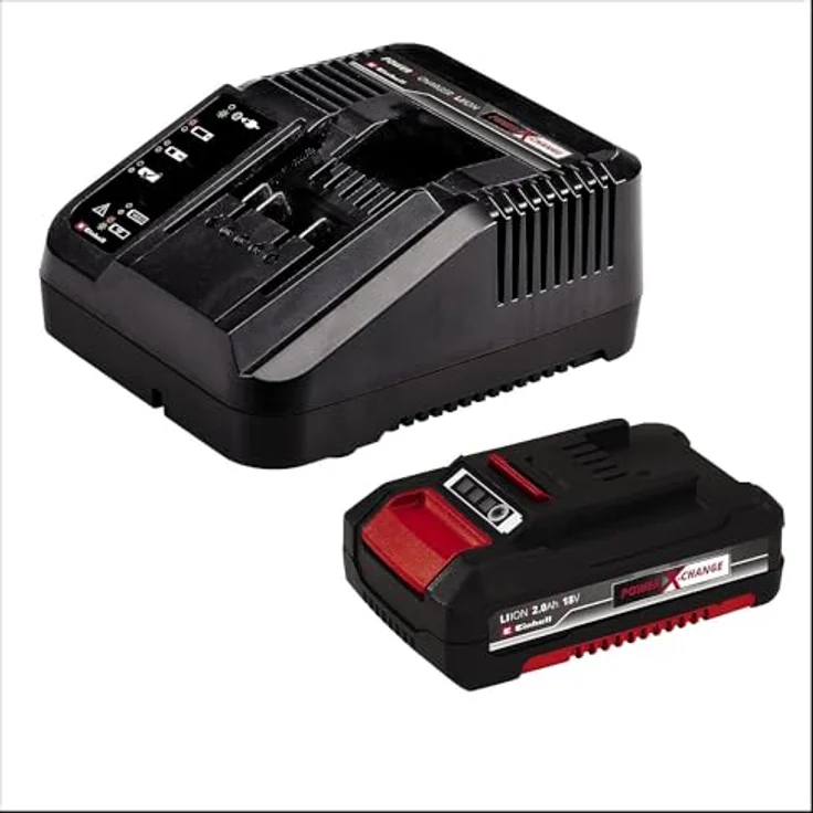 Einhell Akku-Bohrschrauber TE-CD 18/45 3X-Li+22 Power X-Change (18 V, 45 Nm, Winkelaufsatz, Exzenter Aufsatz, 22-tlg. Bitset, 2,0 Ah-Akku, Ladegerät + E-Box) – Bild 5