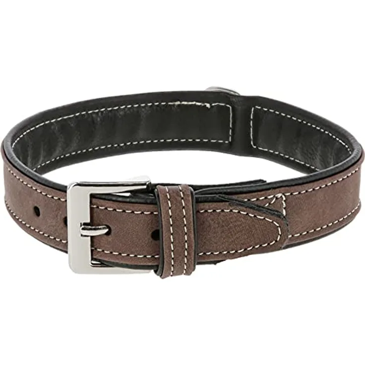 Kerbl Halsband California, Kunstleder Braun Breite 20-40mm Halsumfang 32-64cm
