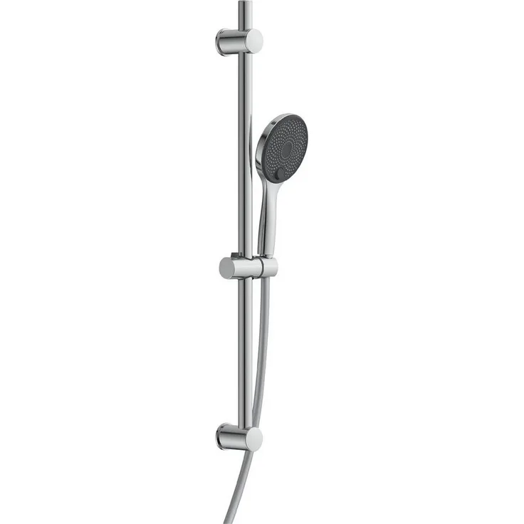 Eisl Stangenbrause-Set GRANDE VITA, Höhe 90 cm, 3 Strahlart(en), 1 tlg., Höhenverstellbar, Antikalk, wassersparend, Edelstahl, Silberoptik