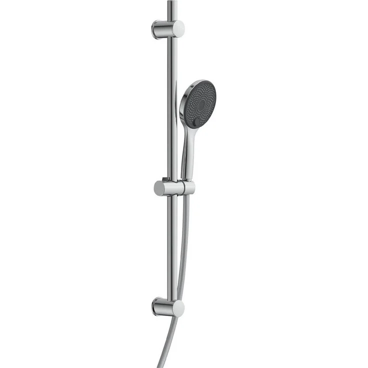 Eisl Stangenbrause-Set GRANDE VITA, Höhe 90 cm, 3 Strahlart(en), 1 tlg., Höhenverstellbar, Antikalk, wassersparend, Edelstahl, Silberoptik – Bild 1