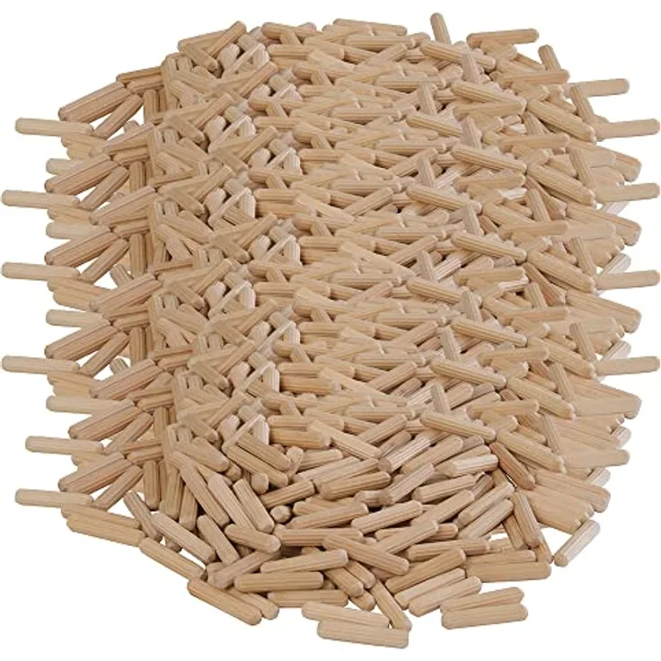 2.000 x Holzdübel 6 x 30 mm Dübel Riffeldübel Holzstifte Profi Qualität Birkenholz