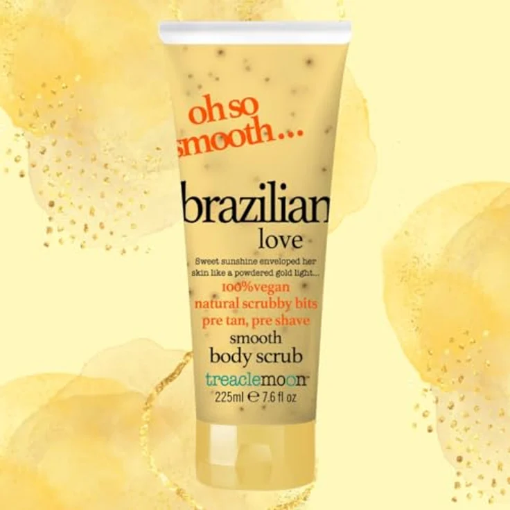 Treaclemoon Brazilian Island Körperpeeling, 225 ml - Veganes Peeling mit natürlichen Inhaltsstoffen, feuchtigkeitsspendend und pre-tan/pre-shave Vorbereitung – Bild 3