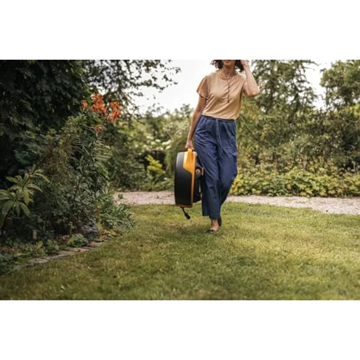 Fiskars X-series Automatische Schlauchtrommel XL, 25 m Schlauchlänge, 360°-Drehung, leicht manövrierbar, inkl. Zubehör – Bild 11