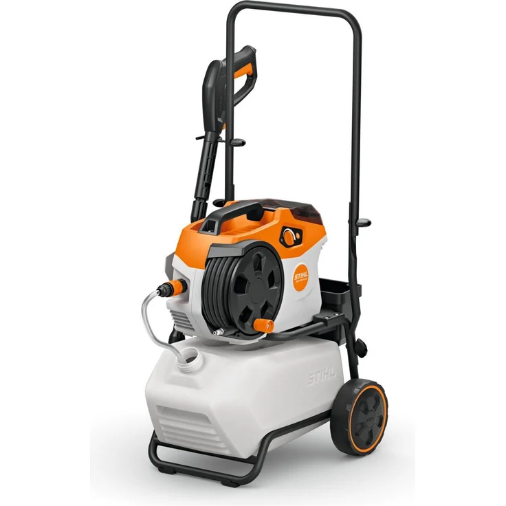 Stihl Carrelli di trasporto 20 l, Fahrwagen mit Wassertank für Akku-Hochdruckreiniger, robustes Stahlrohrrahmen, klappbar