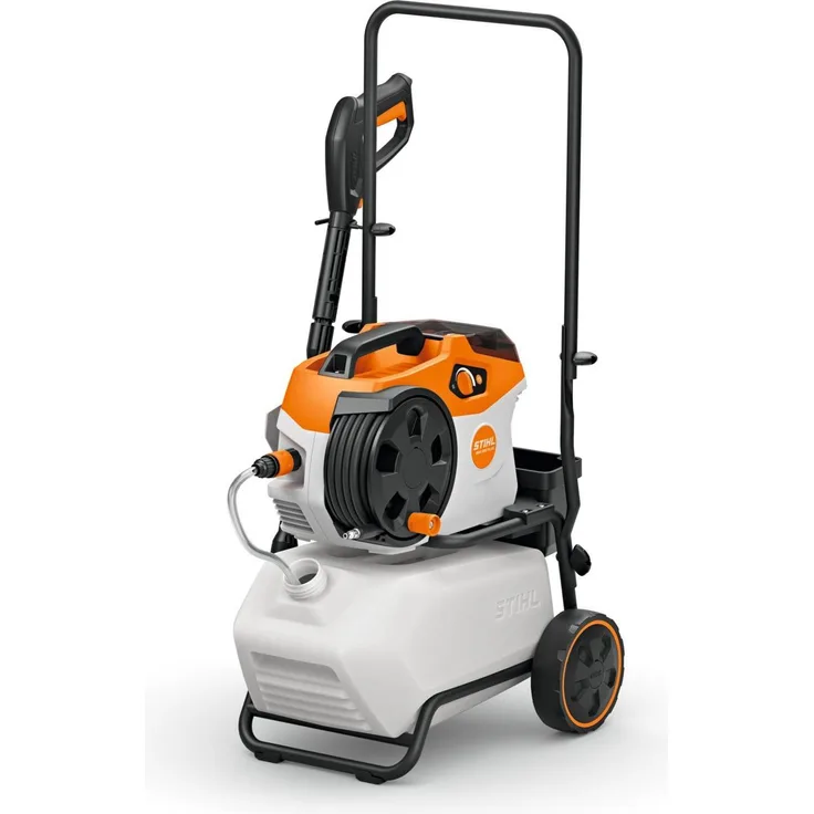 Stihl Carrelli di trasporto 20 l, Fahrwagen mit Wassertank für Akku-Hochdruckreiniger, robustes Stahlrohrrahmen, klappbar