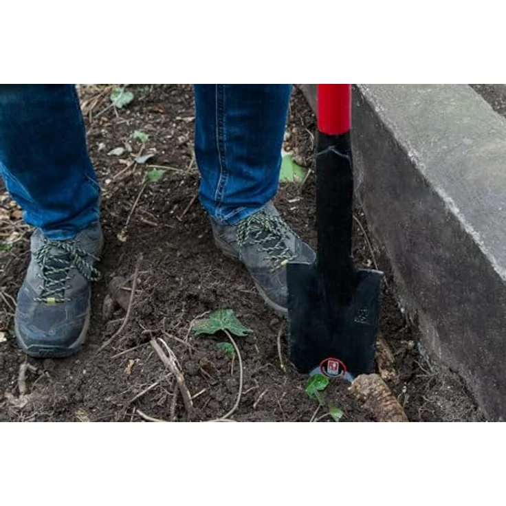 IDEALSPATEN Spaten, Kraftspaten slim mit Stahlrohrstiel, 250 kg Hebekraft – Bild 2