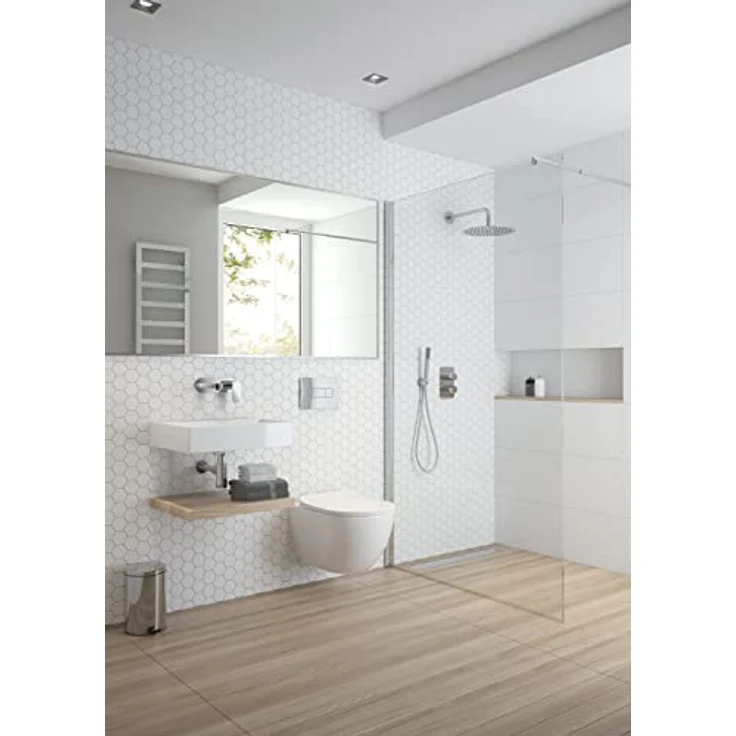 TRIZERATOP Unterputzarmatur Außenelement, thermostatische Duschinstallation in Chrom, hochwertiges Messing, unbedenkliche Oberflächenreinigung – Bild 3