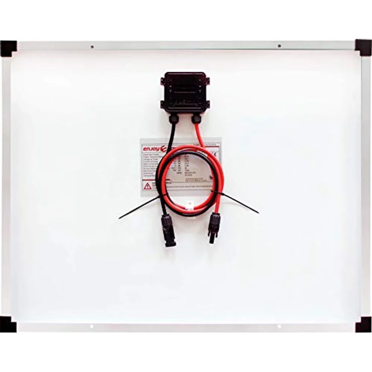 enjoy solar Solarmodul Eco Line ES50P36, Polykristallines Solarpanel 12V/50W, gehärtetes ESG-Solarglas, wetterfest, mit MC4 Stecker, TÜV zertifiziert – Bild 3