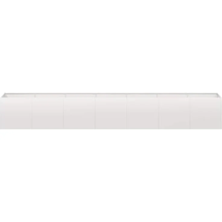 vidaXL Pflanzkübel 280x40x40 cm Edelstahl, großes Hochbeet für Garten und Terrasse, robust und langlebig – Bild 4