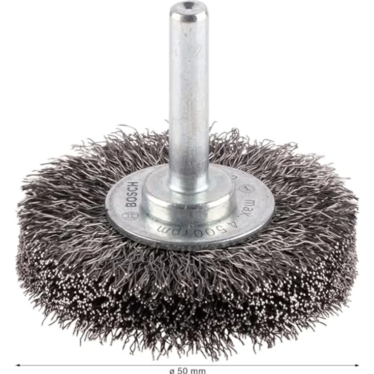 Bosch Professional Scheibenbürste, Stahl, gewellter Draht, 0,2 mm, 50 mm, 15 mm, 4500 U-min, 2608622111 – Bild 4
