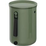 Skaza Bokashi Organko 2 (9,6 l) | Küchenkompost aus recyceltem Kunststoff mit Gärungsaktivator 1 kg (Olivgrün)