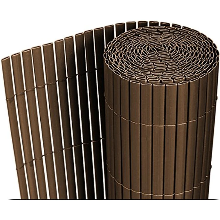 neu.haus PVC SICHTSCHUTZMATTE 90x300cm BRAUN/TEAK SICHTSCHUTZ WINDSCHUTZ BALKON ZAUN – Bild 4