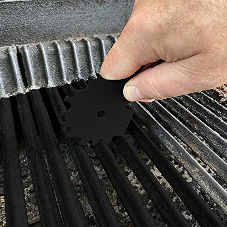 OUTSET 76488 Universal Grillrostschaber und Reinigungswerkzeug für Verschiedene Gittergrößen 1 EA, schwarz – Bild 3