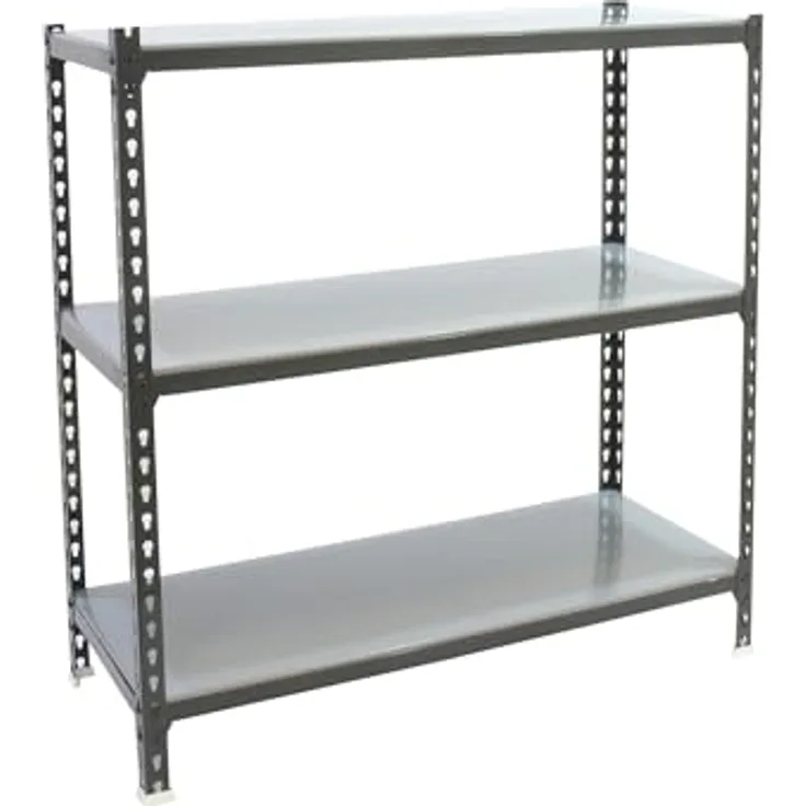 Simonrack Simonclick Metallregal Super Plus, 90x110x50 cm, 3 Böden, Traglast 200 kg pro Boden, Stecksystem, Anthrazit