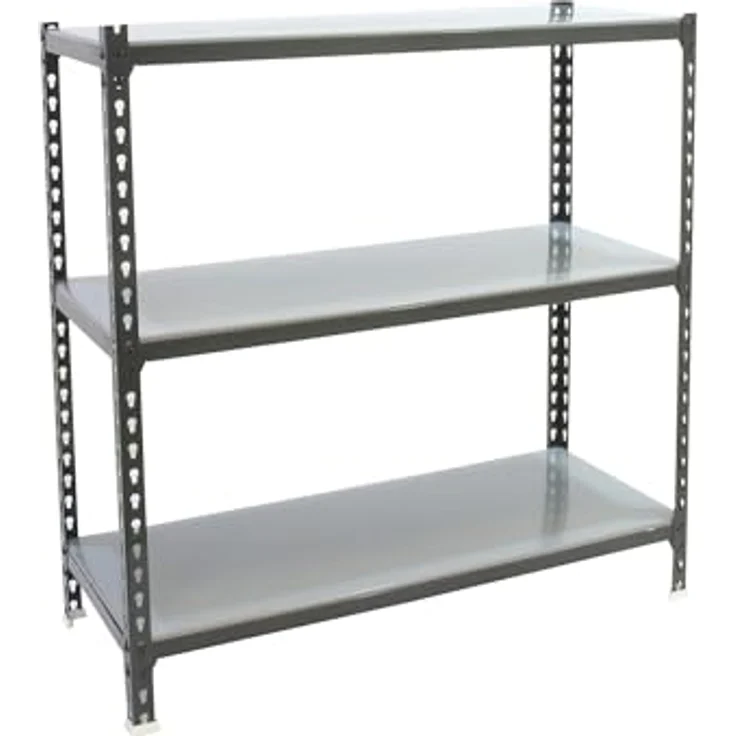 Simonrack Simonclick Metallregal Super Plus, 90 x 110 x 30 cm, 3 Böden, Traglast 200 kg pro Boden, anthrazit – Bild 1