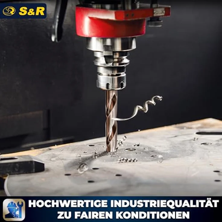 S&R Metallbohrer HSS-G COBALT, 13-tlg Set 1,5-6,5 mm, Industrie-Qualität, Kobaltlegiert, C-Schliff – Bild 8