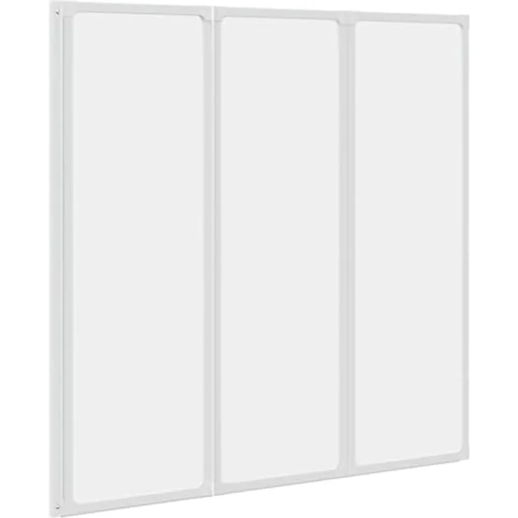 vidaXL Badewannenfaltwand 117x120 cm 3 Paneele Faltbar – Bild 2