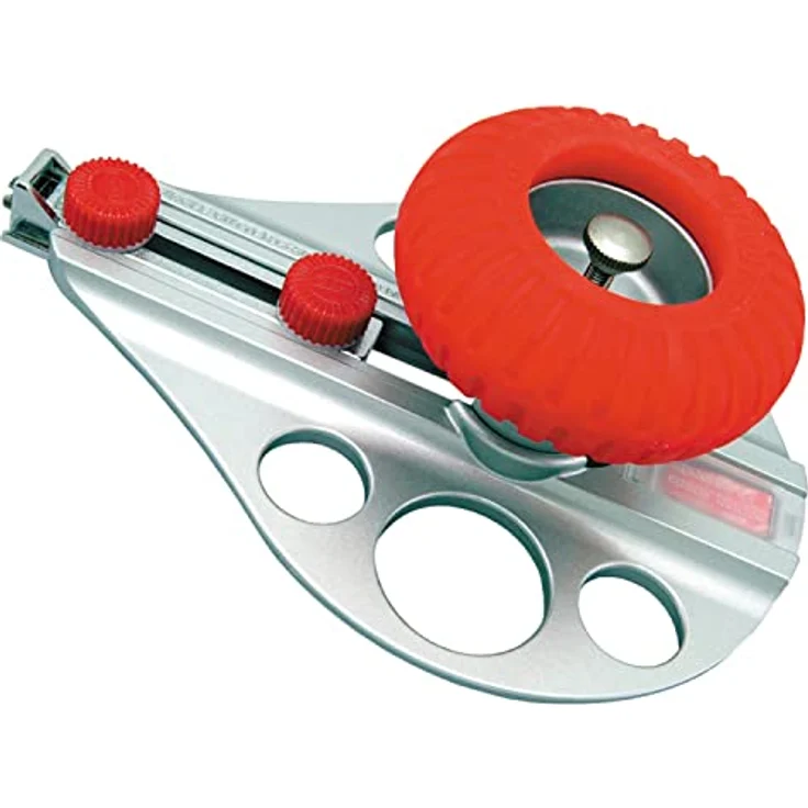 Nourished Essentials Cutter Kreisschneider C 3000 GP, Metall für schwere Schneidearbeiten, 3-26 cm Durchmesser, silber/rot – Bild 1
