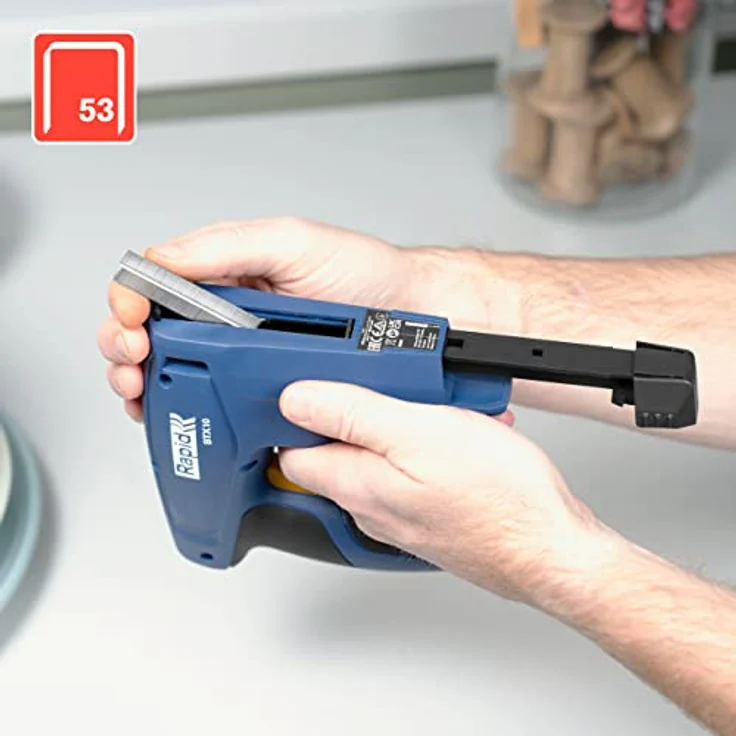 Rapid Akku-Tacker BTX10, kompakter Tacker für Feindrahtklammern 4-10 mm, akkubetrieben mit USB-Ladefunktion – Bild 6