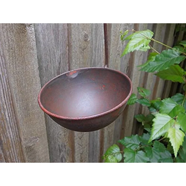 Deko-Impression Vogeltränke Vogelbad Schale z. Hängen Eisen massiv D 14 cm – Bild 2