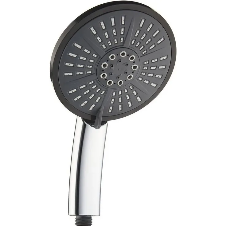 Primaster Handbrause 5 Strahlarten XXL chrom-hellgrau wassersparend