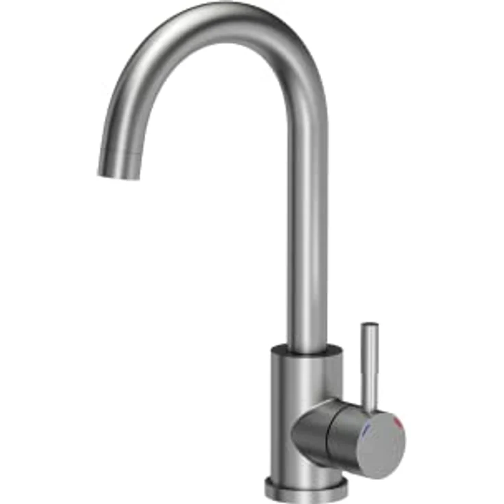 VBChome Granitspüle Schwarz mit Armatur 55 x 44 cm Einzelbecken Einbauspüle Reversibel Gesprenkelt Mit Siphon und Edelstahl-Armatur Inox Pflegeleichtes Set Ideal für kleine Küchen – Bild 4