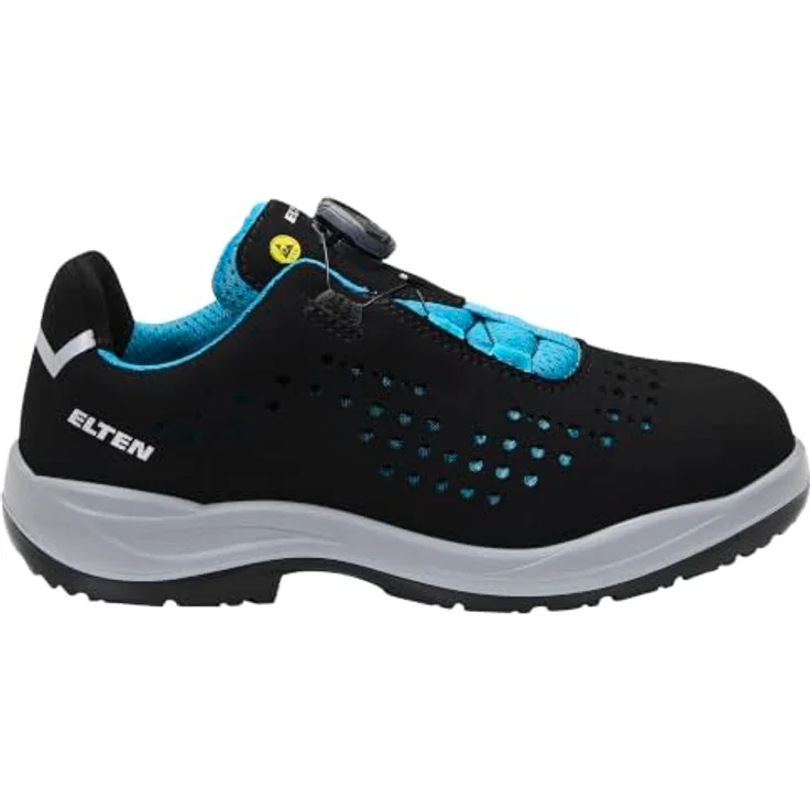 ELTEN IMPULSE Lady BOA® aqua Low ESD S1P 74831 Arbeitsschuh, Damenpassform, Stahlkappe, Türkisblau – Bild 2