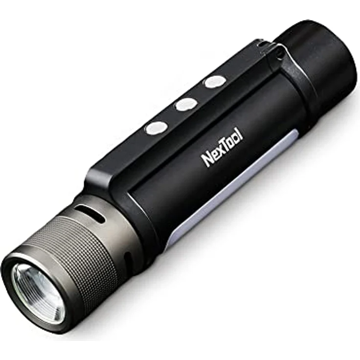 KSIX High Power LED Taschenlampe 1000 Lumen 6 in 1 Design Notstromversorgung Wiederaufladbar Stroboskoplicht Magnetisch LED Warnlicht – Bild 1