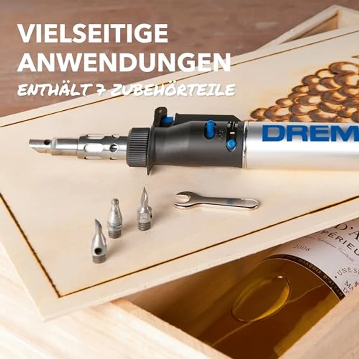 DREMEL 2000 VersaTip Lötkolben - Brennkolben und Löt-Set (mit 7 Wechselspitzen zum Löten, Heißschneiden, Schweißen, Brandmalerei, Holz Gravieren, Schmuckherstellung) – Bild 4