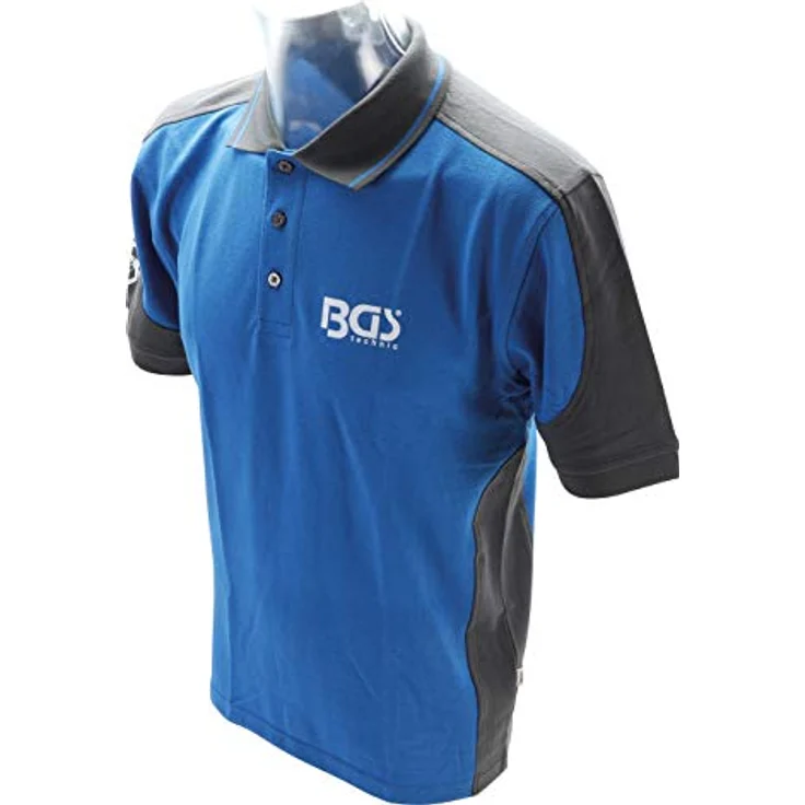 BGS Polo-Shirt 90036, Comfort Fit, pflegeleicht, für Industriewäsche, waschbar bei 60 °C, zweifarbig, Größe XXL – Bild 2