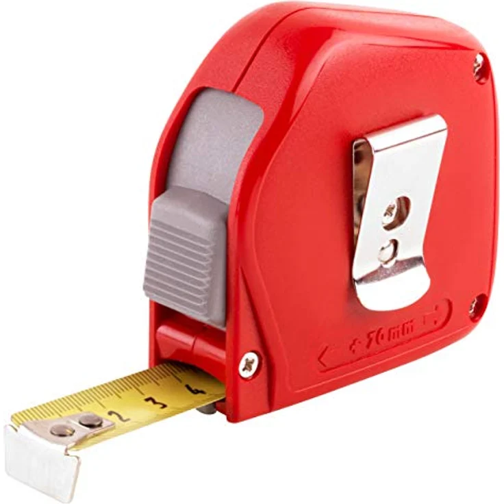 SOLA PRO-FLEX Bandmaß 3m/13mm, gelb lackiert mit Gürtelclip, Stahlband, Genauigkeitsklasse II, beweglicher Endhaken – Bild 3