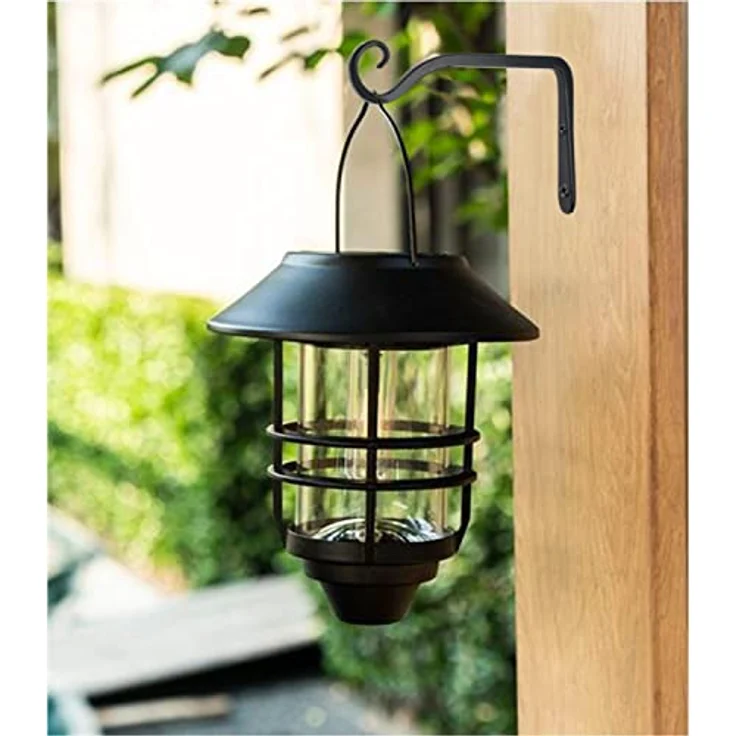 LOOGI Pflanzenhalterung, Blumenampelhalter Eisen Wandhaken, 15 cm zum Aufhängen von Pflanzer, Vogelhäuschen, Laternen, 2 Stücke, rostfrei und robust – Bild 4