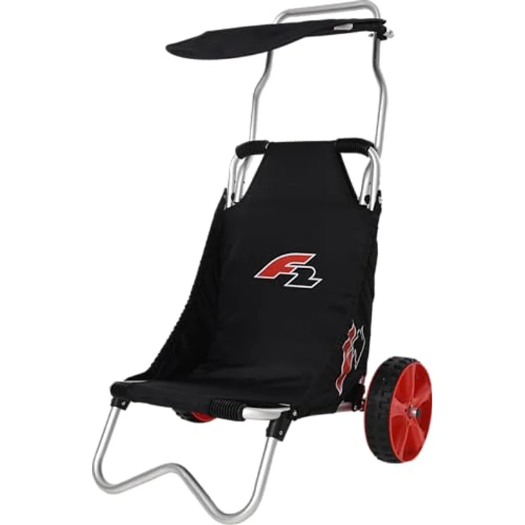 F2 Beach Buggy Deluxe, SUP-Transportwagen mit breiten Rädern, rostfreiem Alurohrrahmen, Nylongewebe-Sitz, schwarz, 2024/25 – Bild 3