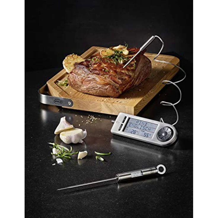 RÖSLE Gourmetthermometer, Edelstahl 18-10, Länge 21,5 cm, beleuchtete Anzeige in °C und °F – Bild 8